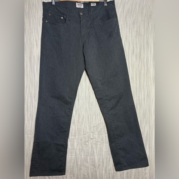 Izod Gray Straight Jeans Classic Style size 34 by 32 - Picture 1 of 4